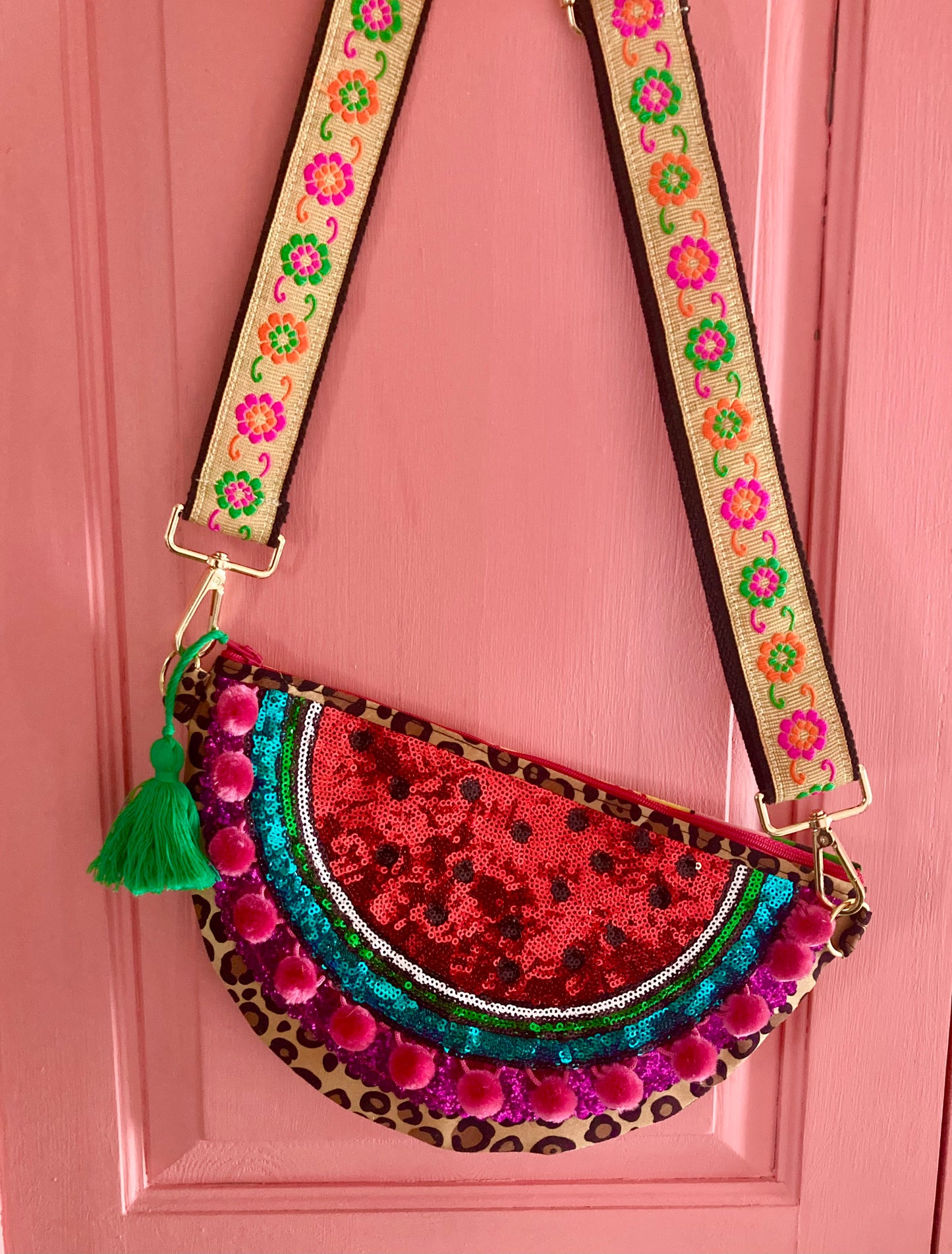 Watermelon cross body bag