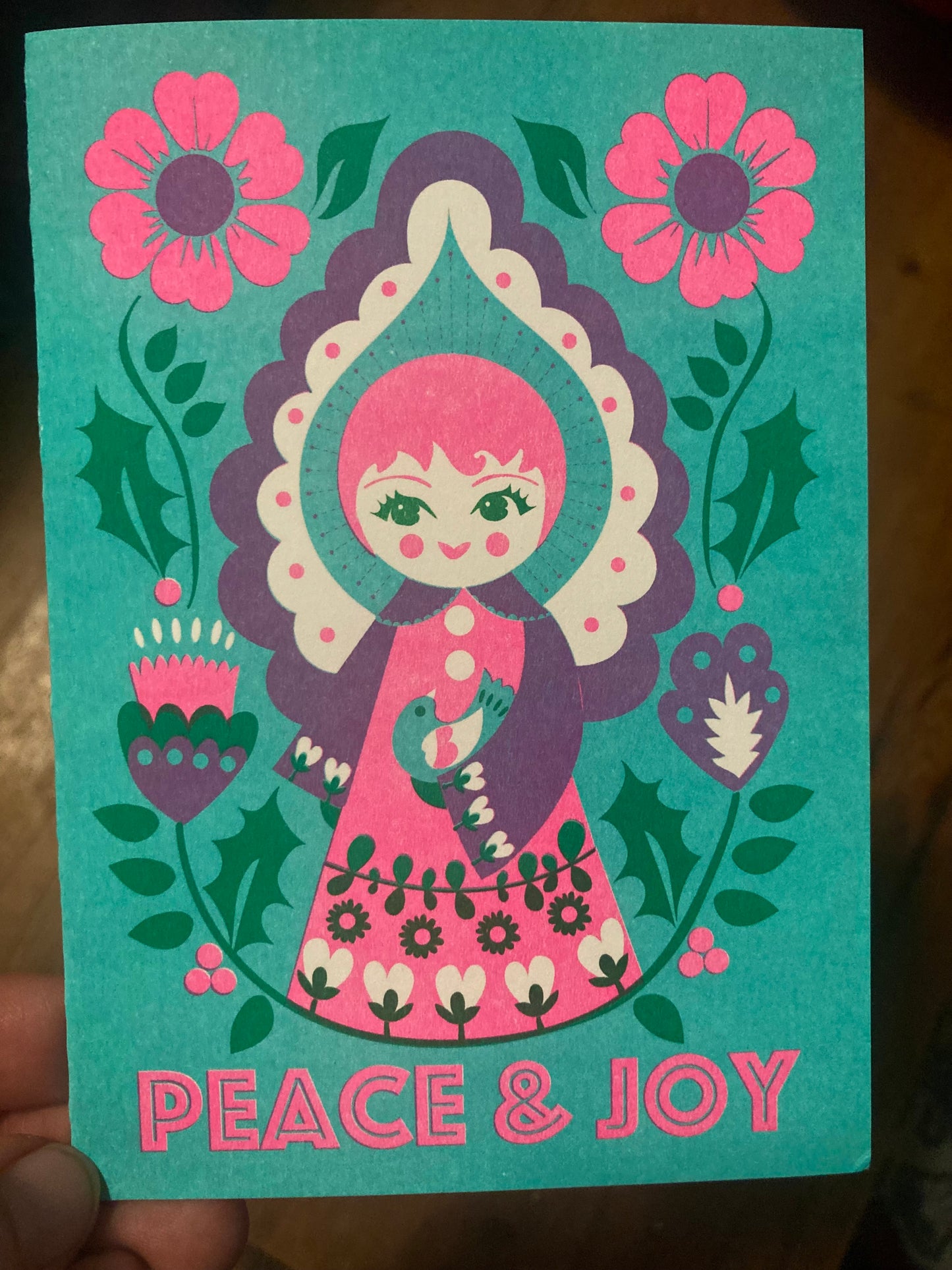 Peace & Joy Ange card