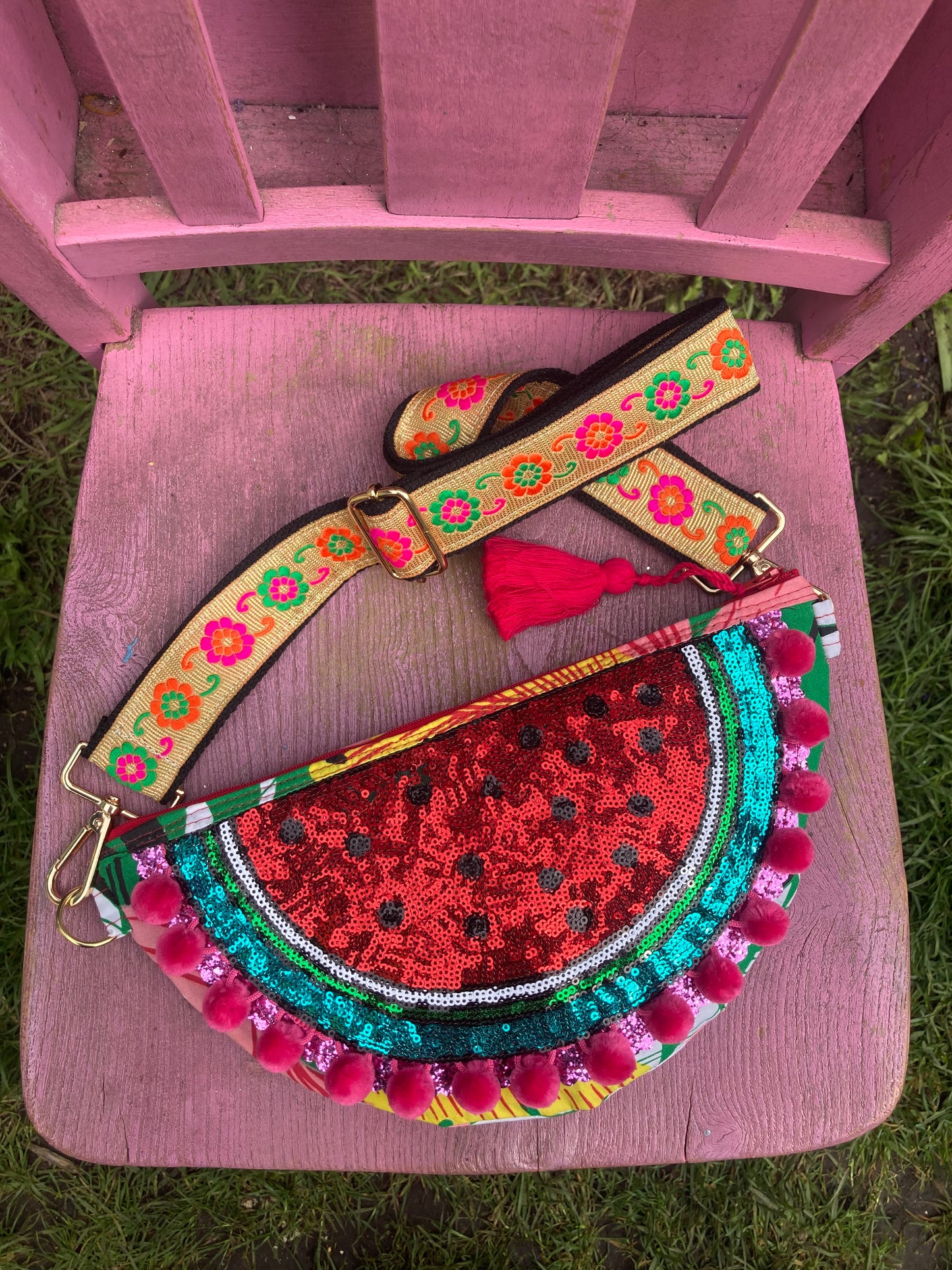 Watermelon cross body bag