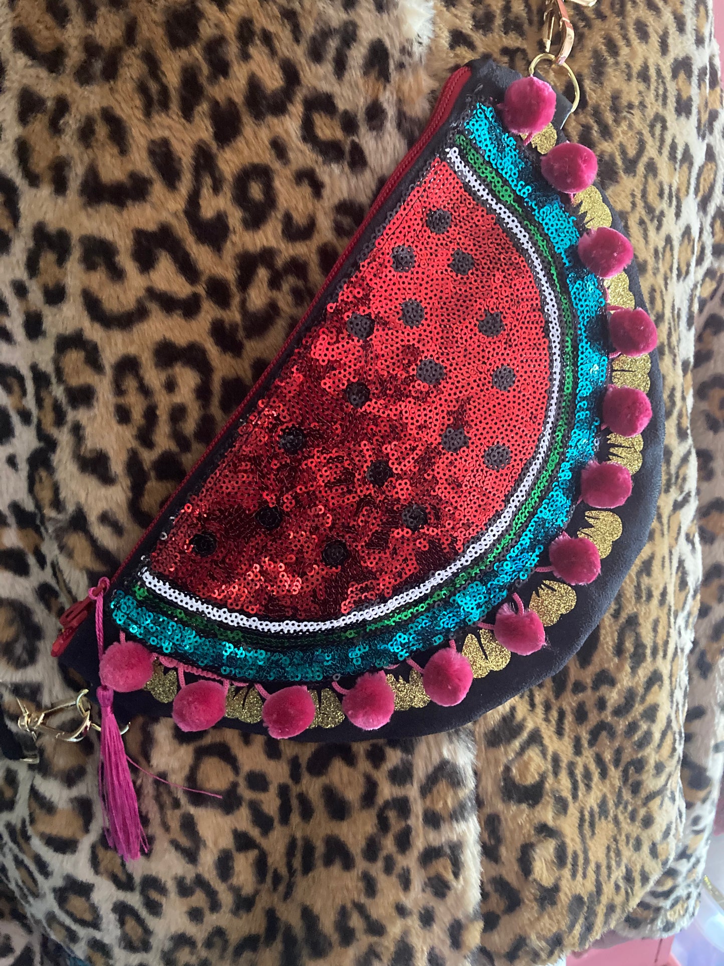 Watermelon cross body bag