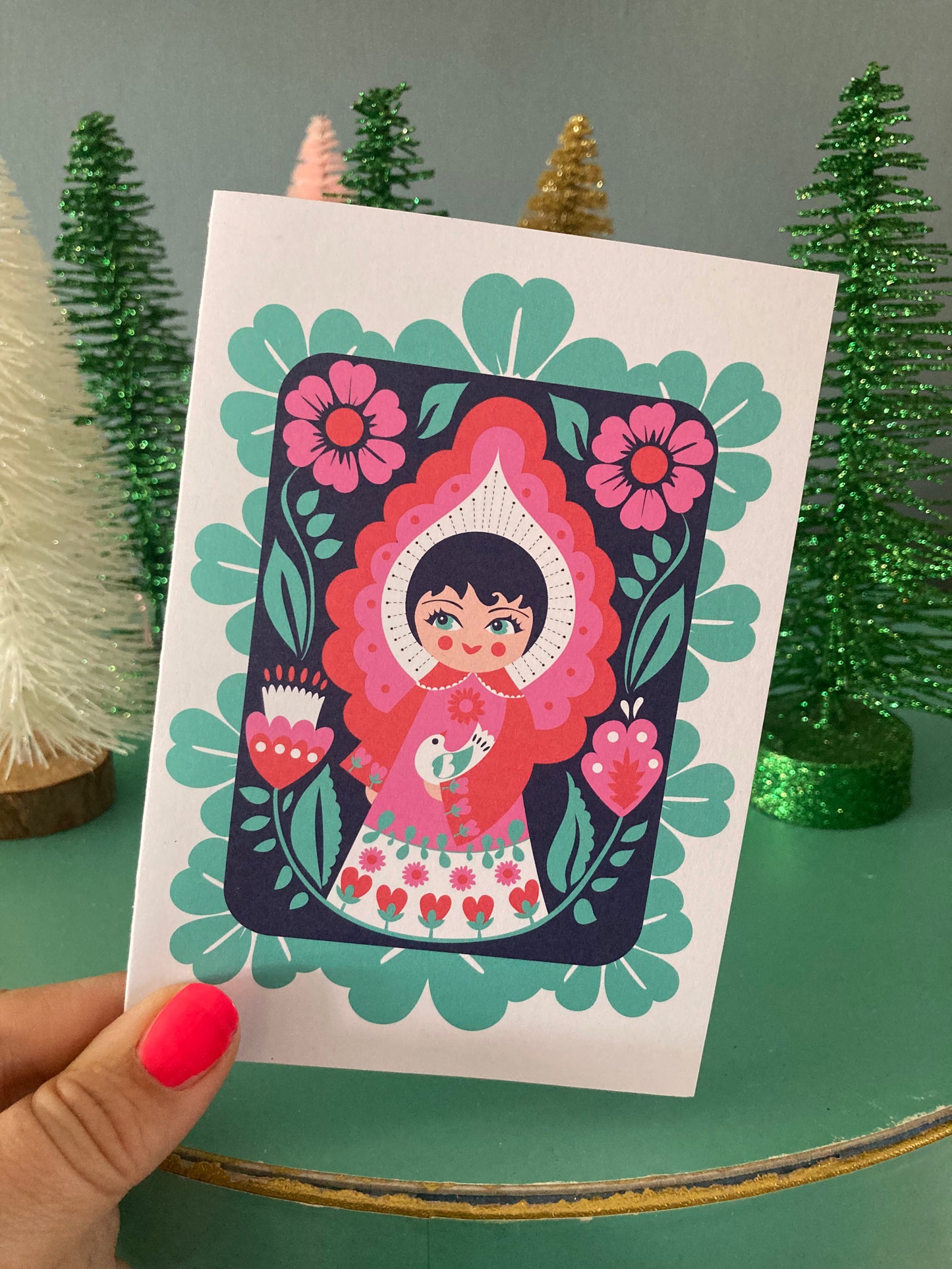 Peace angel A6 card