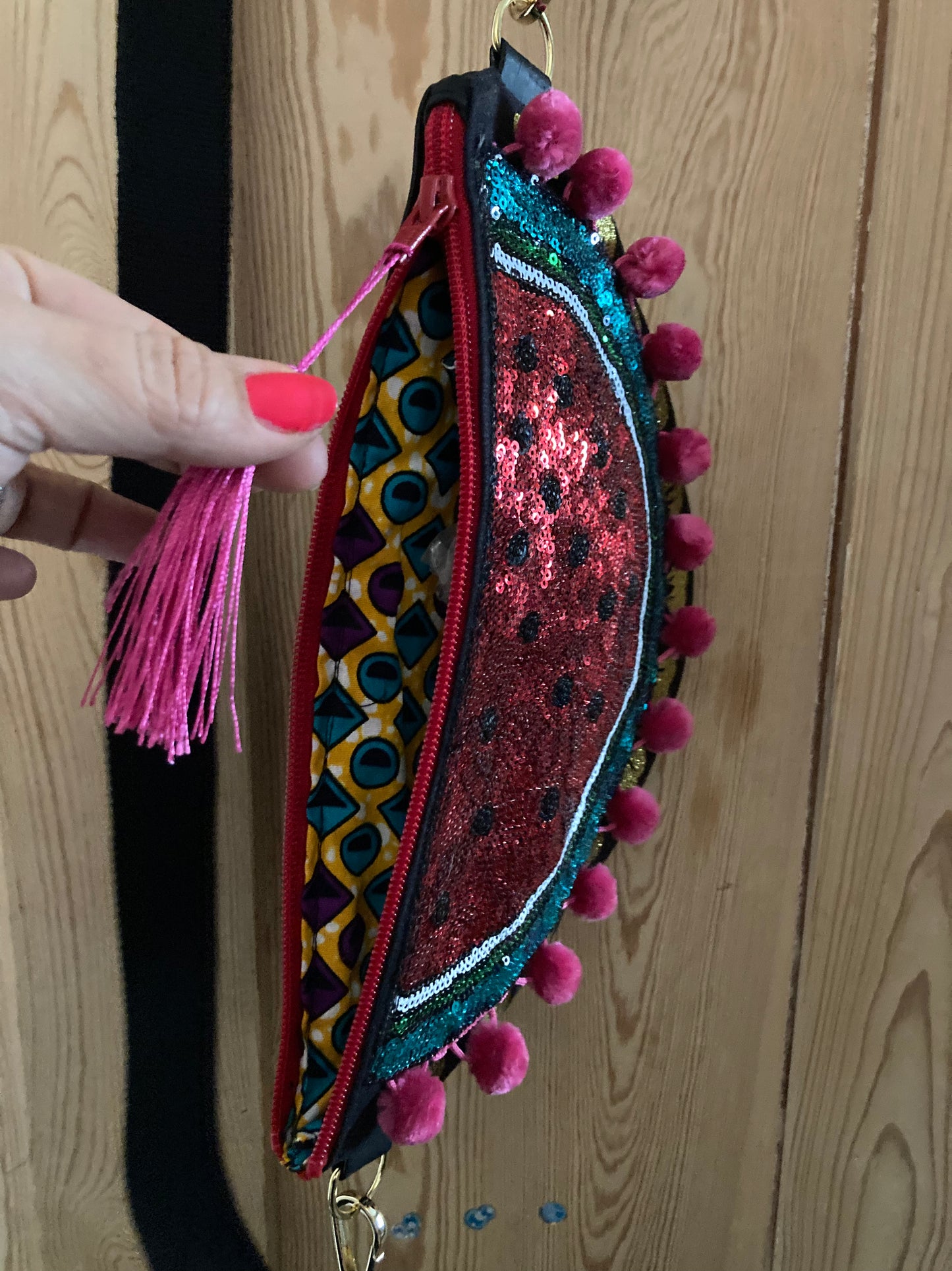 Watermelon cross body bag
