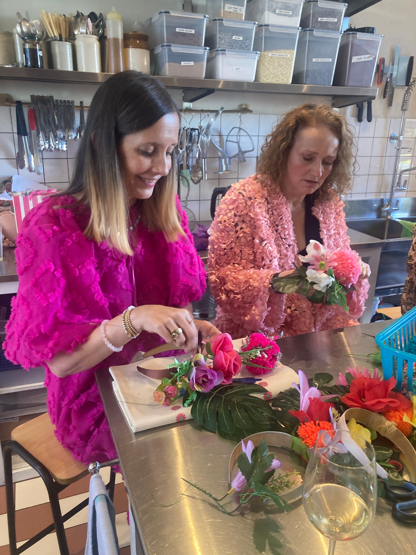 Flower Pom Pom festival, Pride, Hen hairband Workshop