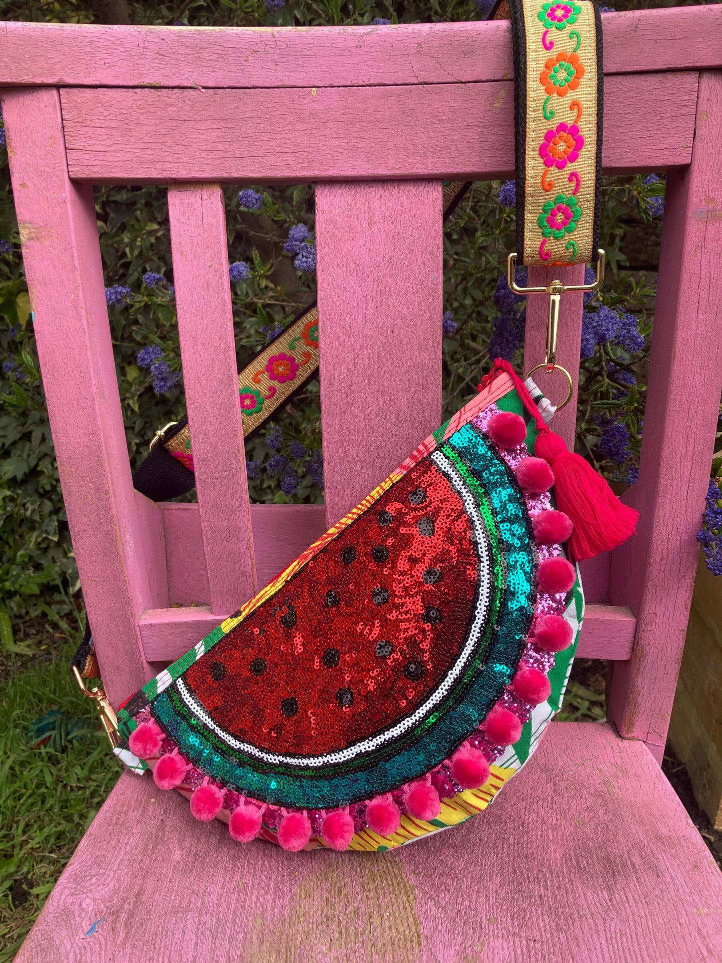Watermelon cross body bag