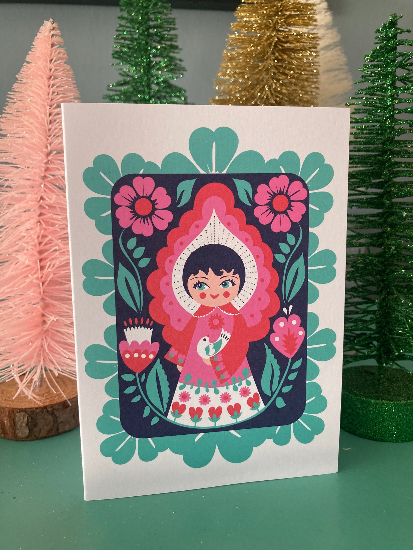 Peace angel A6 card