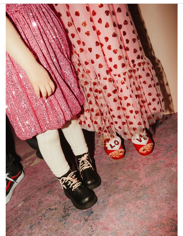 Love heart shoe clips