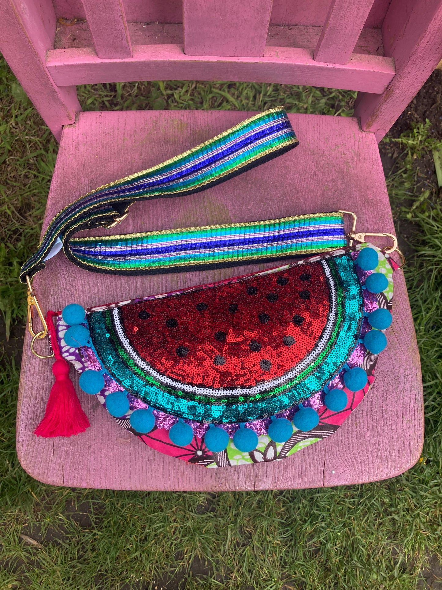 Watermelon cross body bag