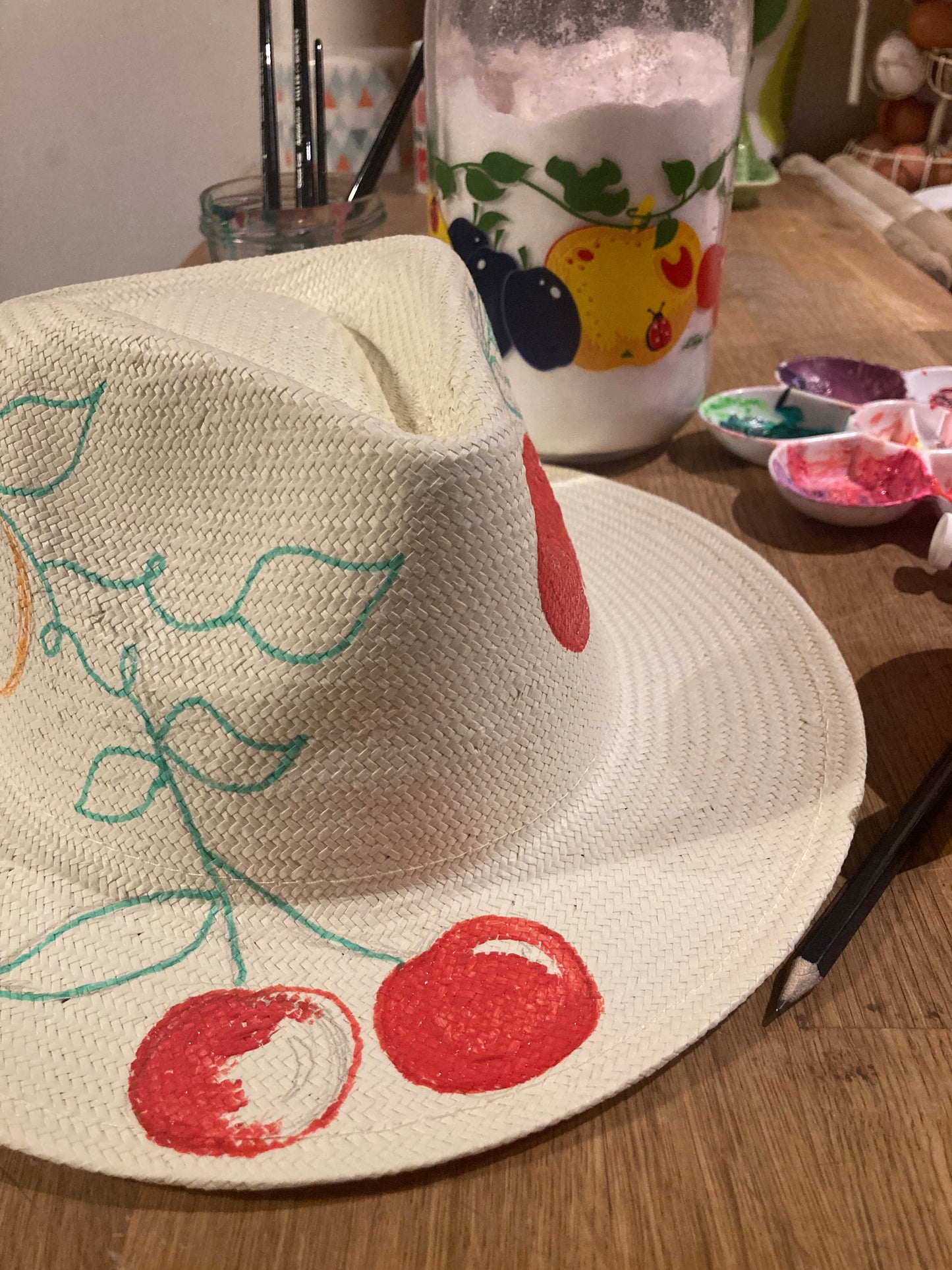 Hat painting, craft workshop