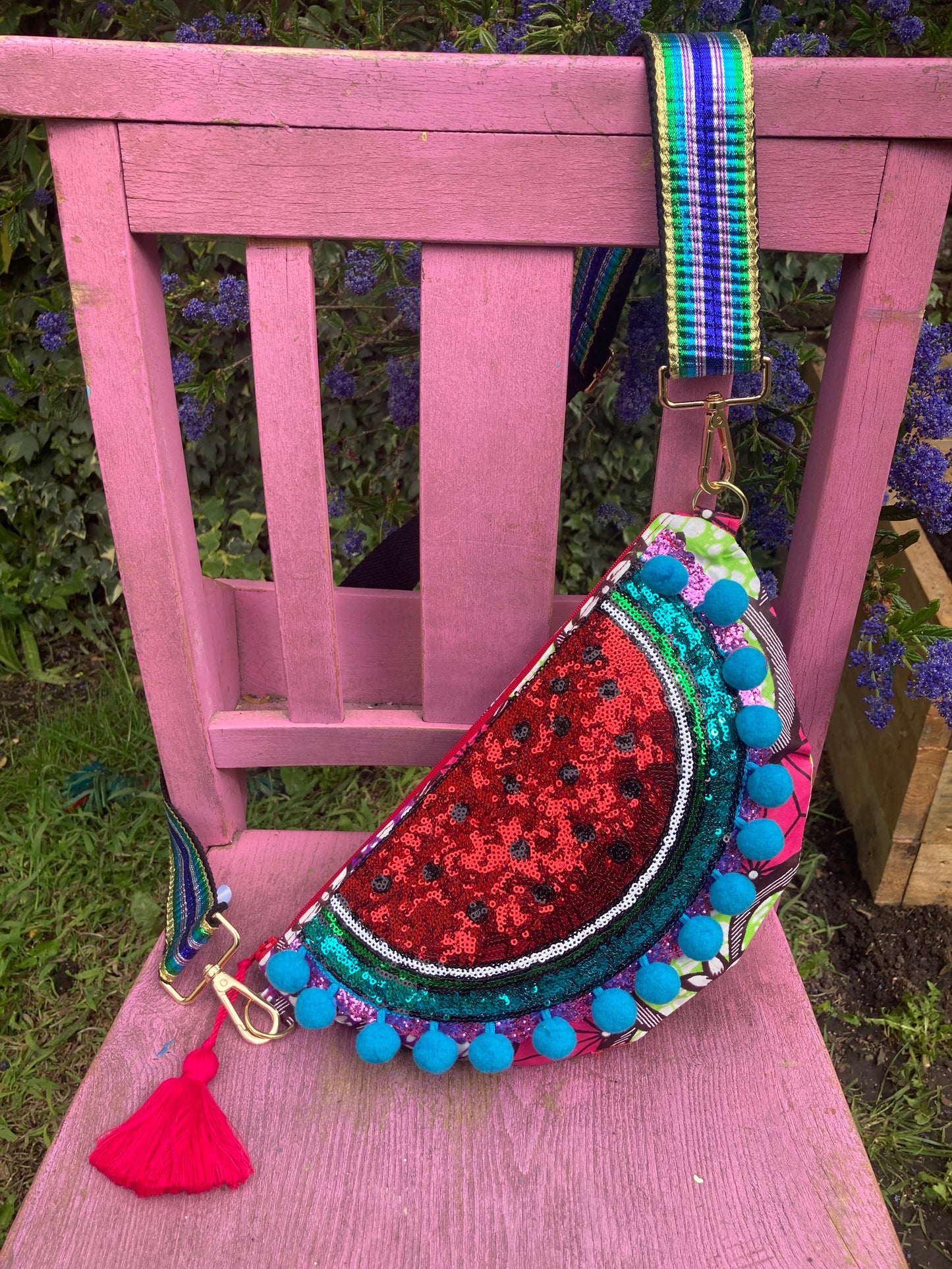 Watermelon cross body bag