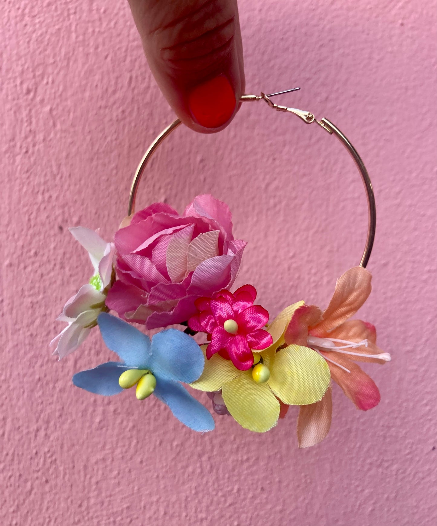 Hen creative parties - flower earrings