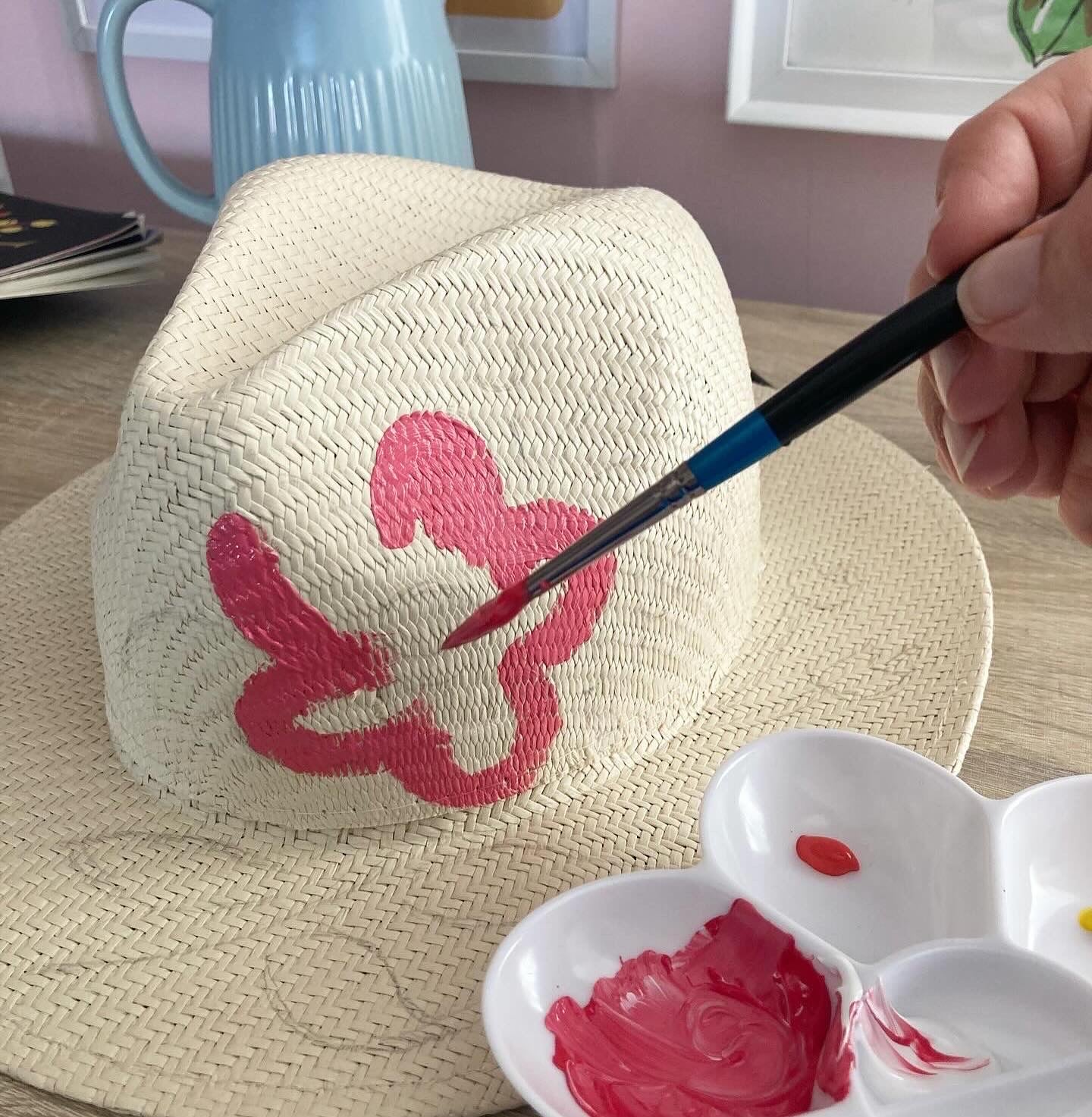 Hat painting, craft workshop
