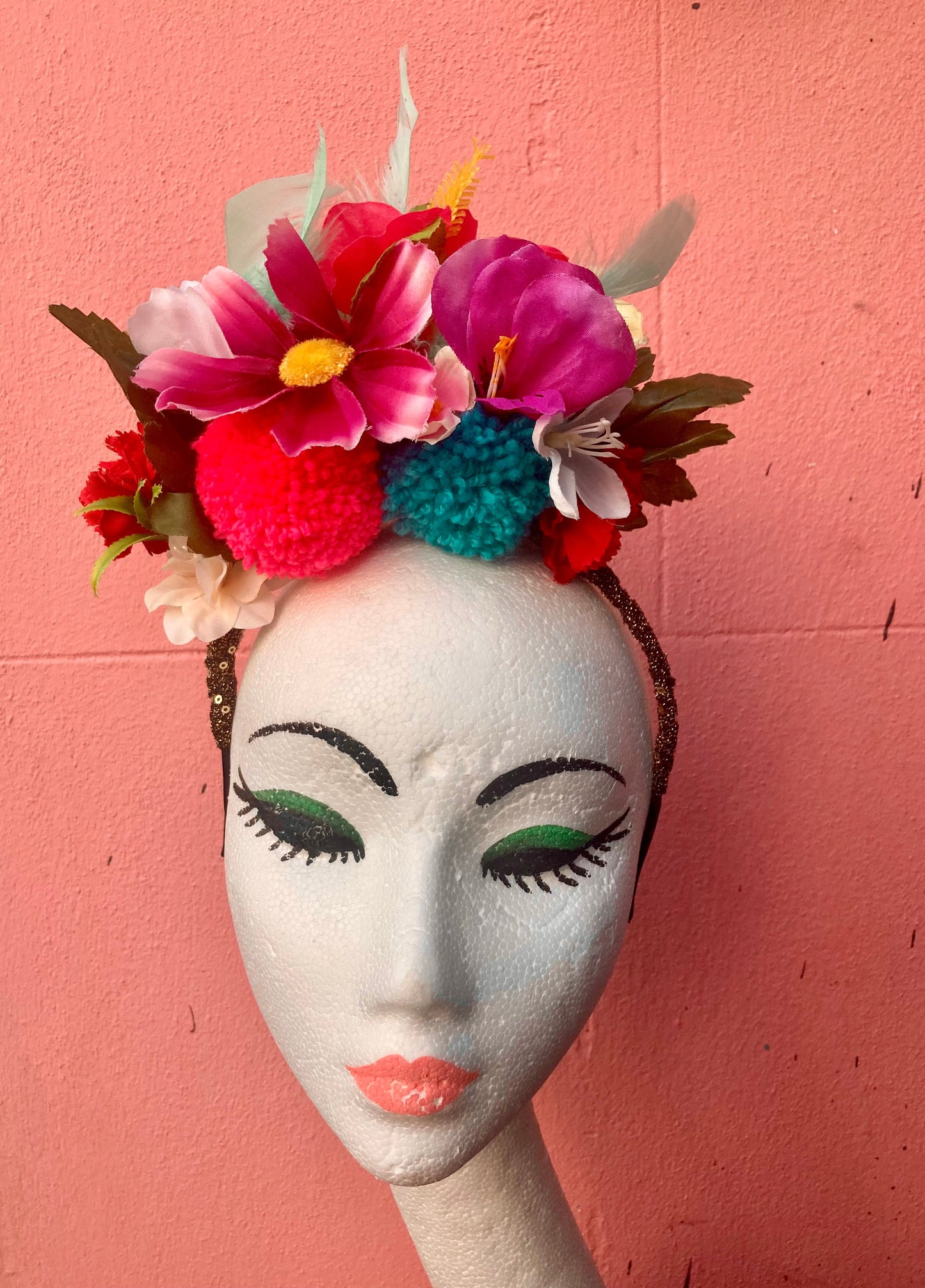 Flower Pom Pom festival, Pride, Hen hairband Workshop