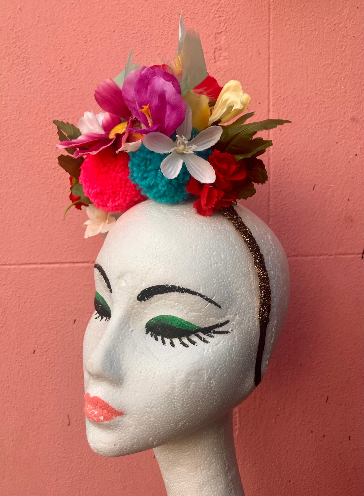 Flower Pom Pom festival, Pride, Hen hairband Workshop