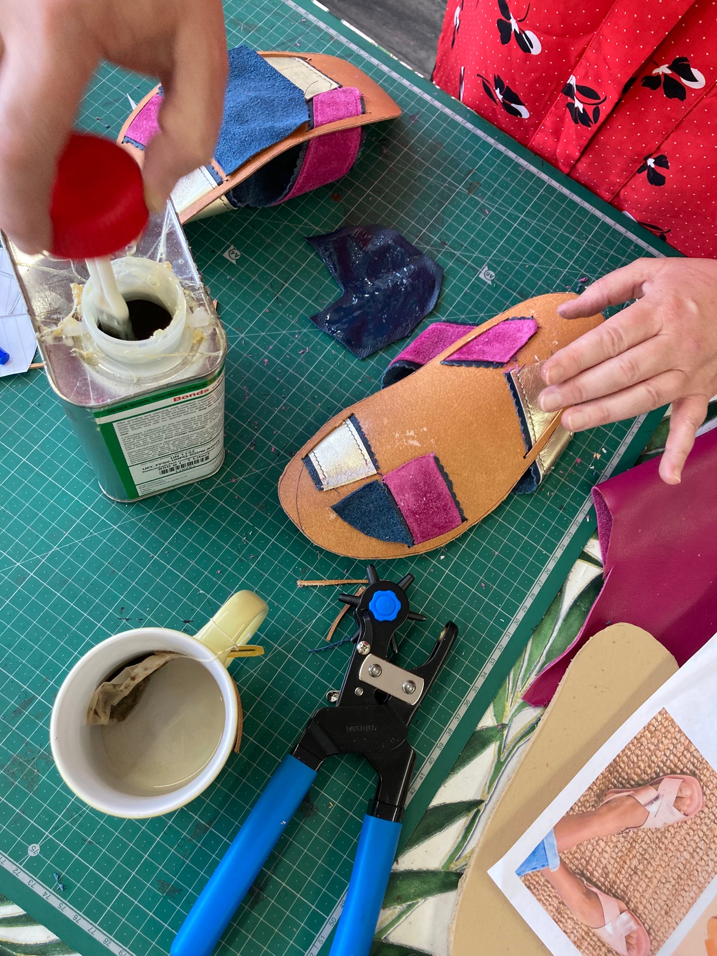 Leather sandal making workshop