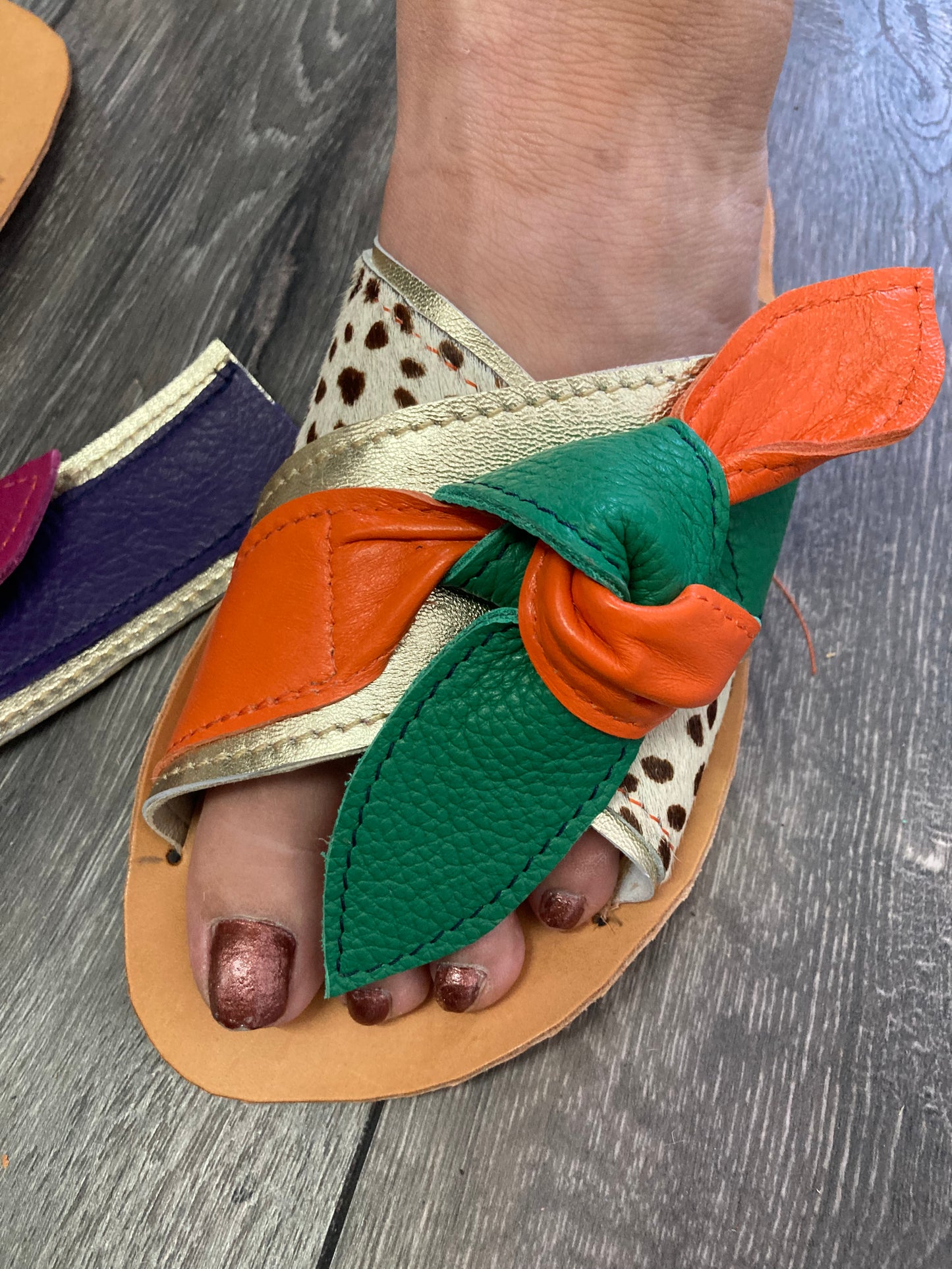 Leather sandal making workshop
