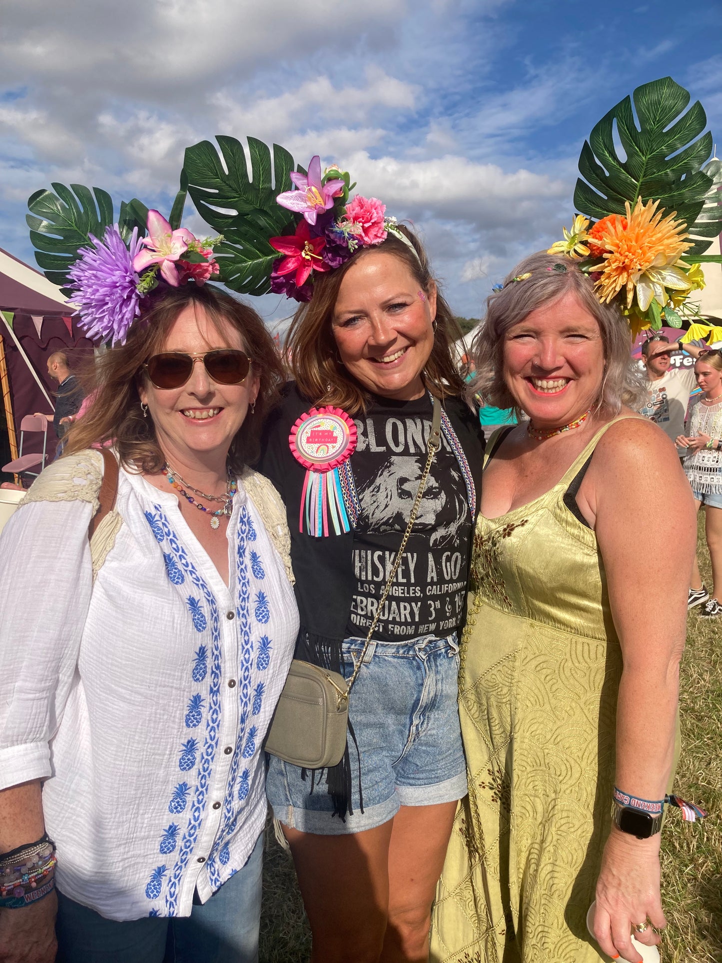 Christmas Flower Pom Pom festival, Pride, Hen hairband Workshop