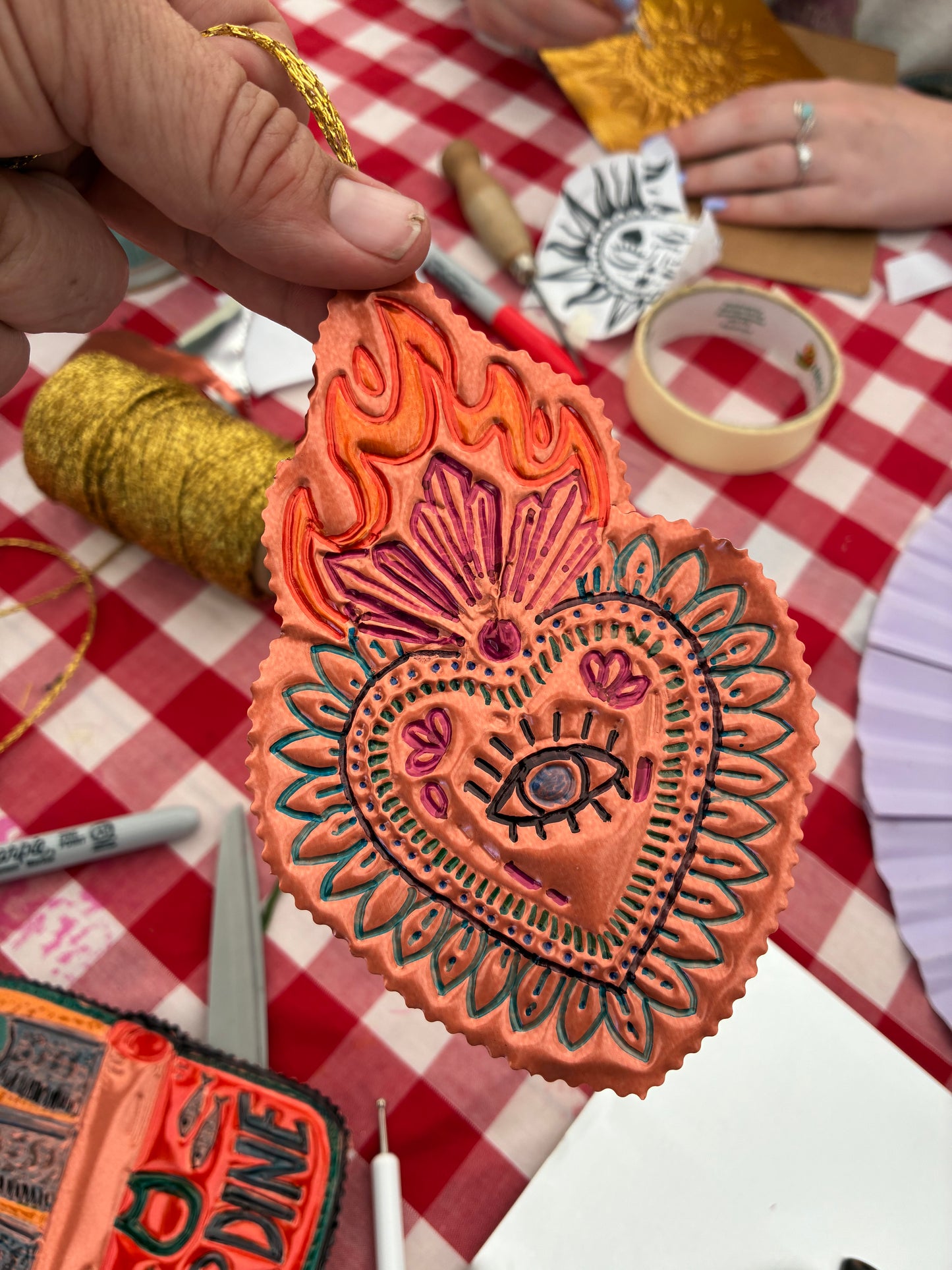Mexican tin decorations