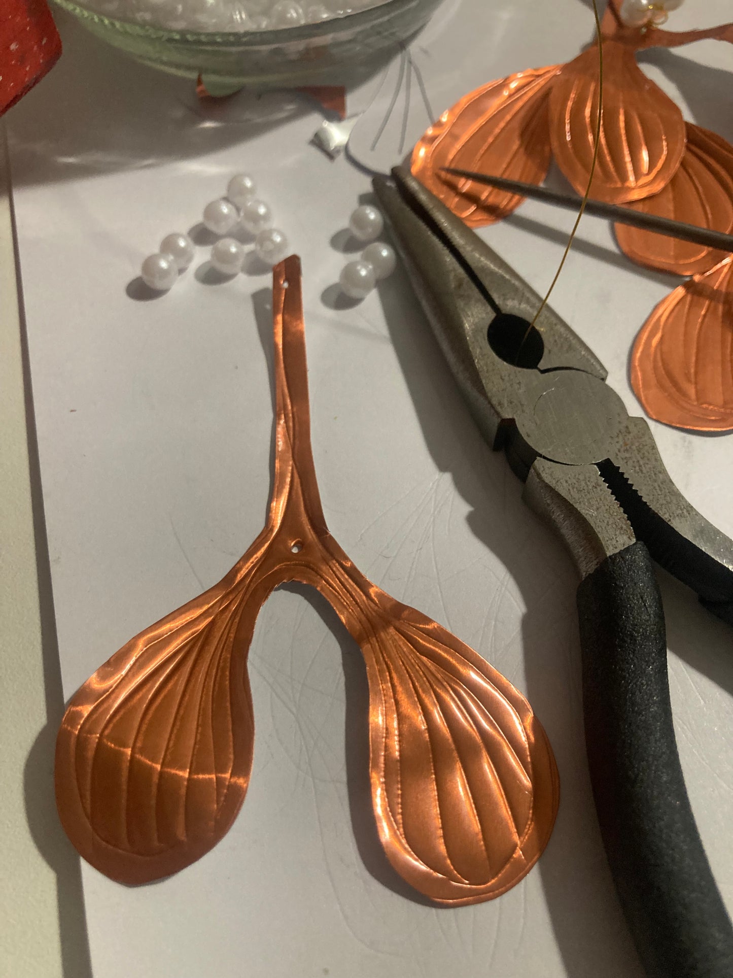 Christmas Embossed Mexican hojalata tin decoration workshops
