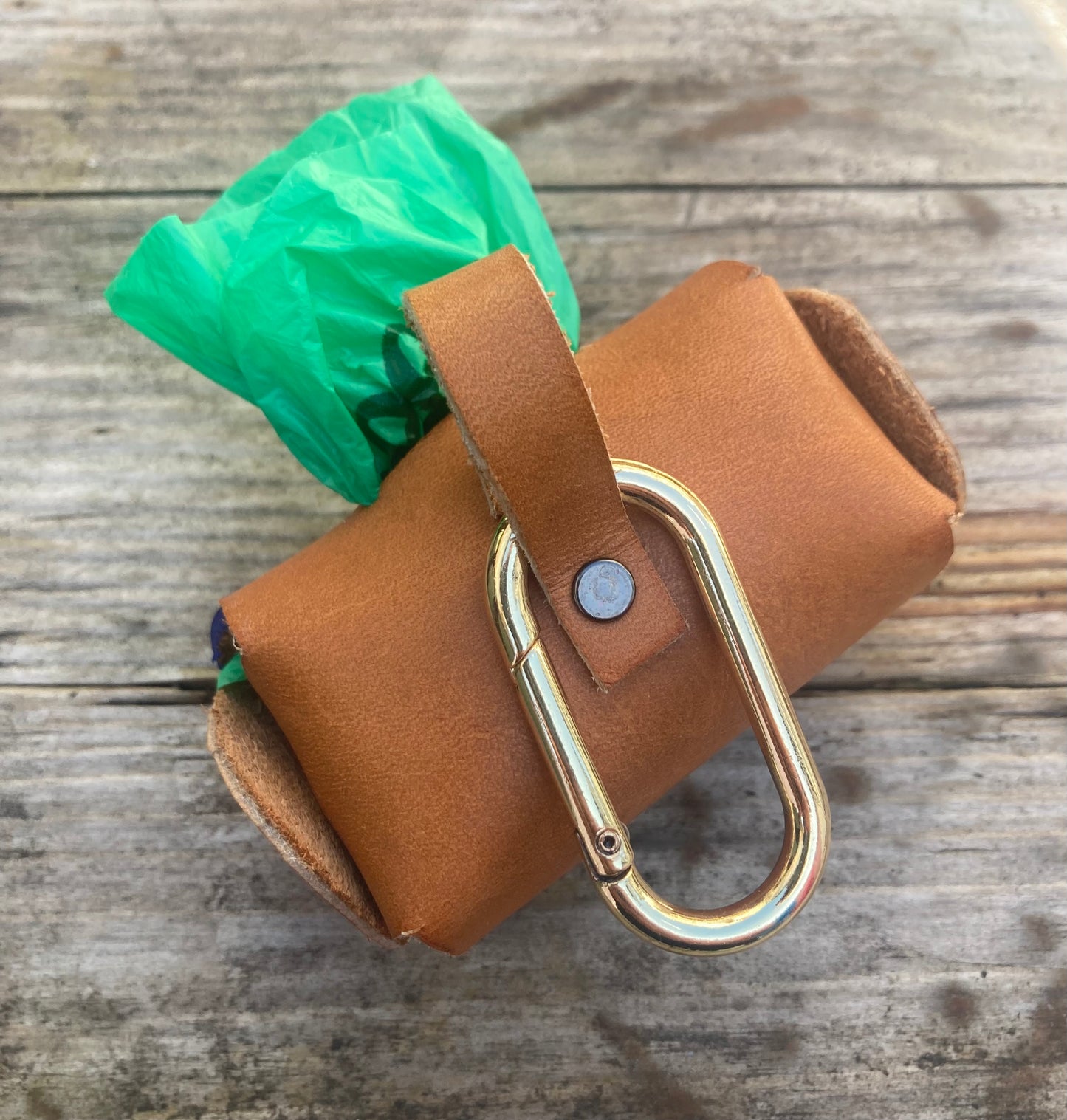 Staffordshire China dog- Dog poop bag holder