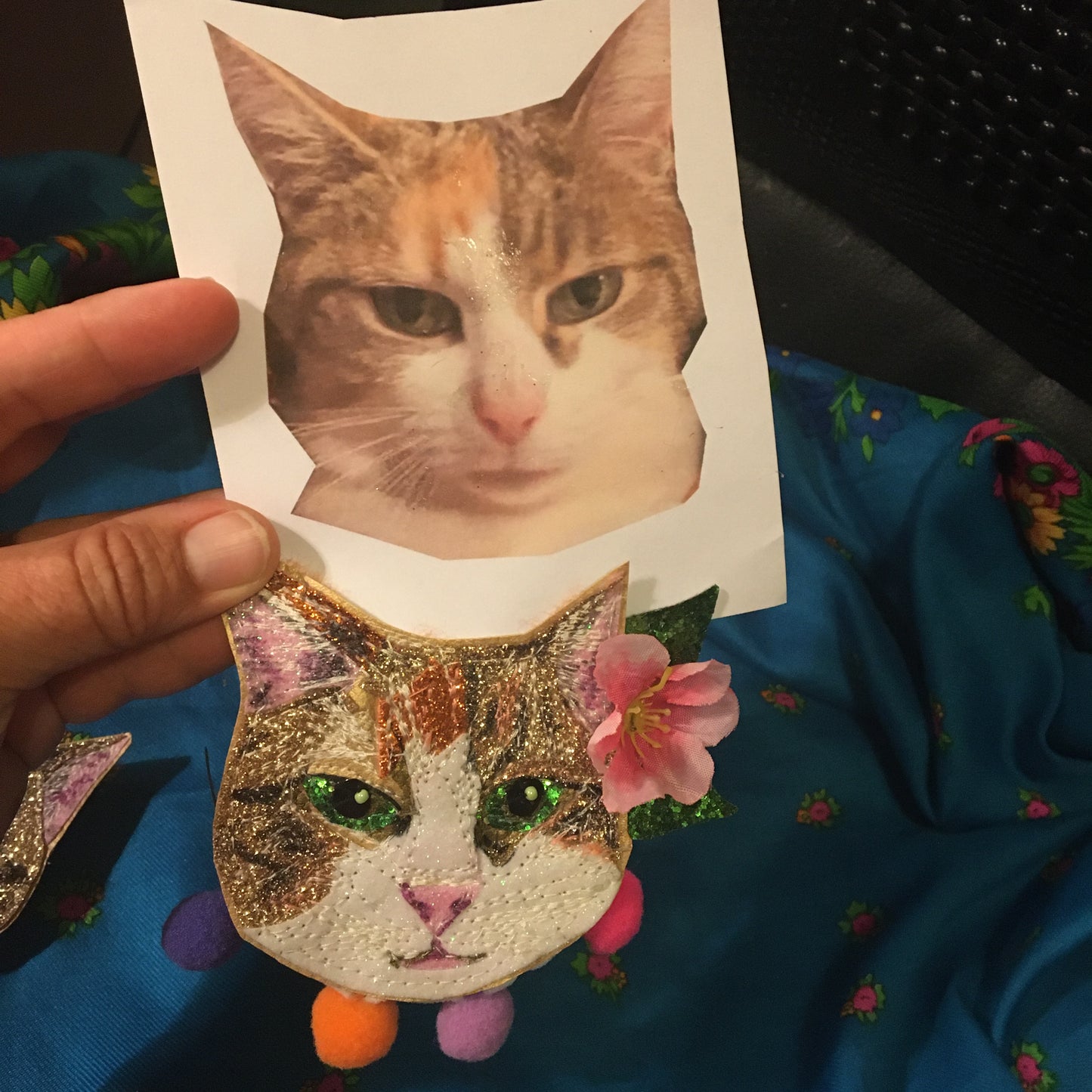 Pet portrait Christmas tree decoration