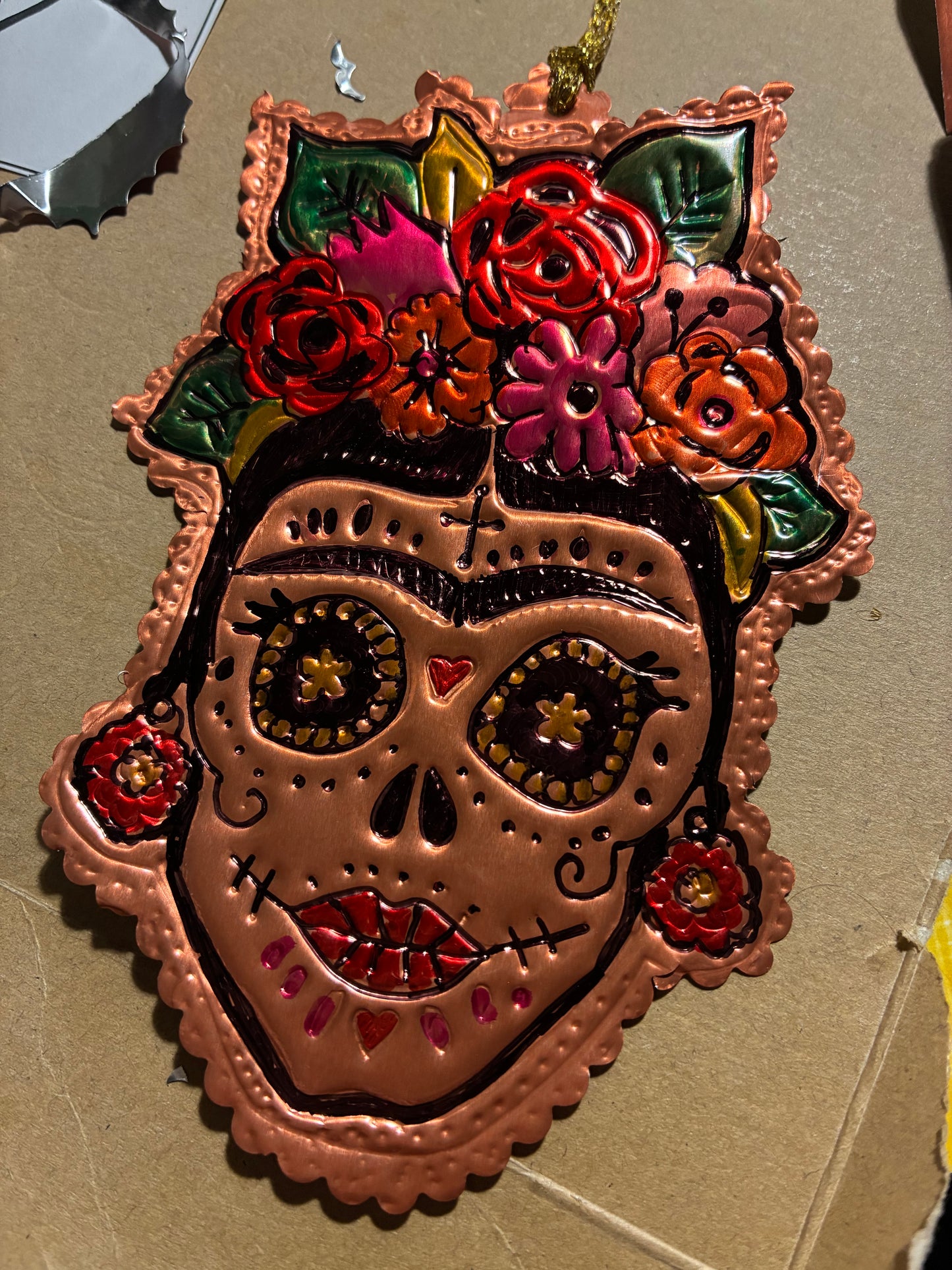 DIY Kit - Mexican Day of the dead tin decoration