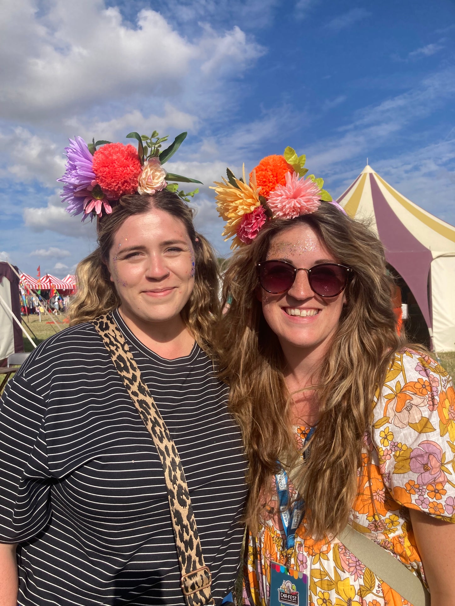 Christmas Flower Pom Pom festival, Pride, Hen hairband Workshop