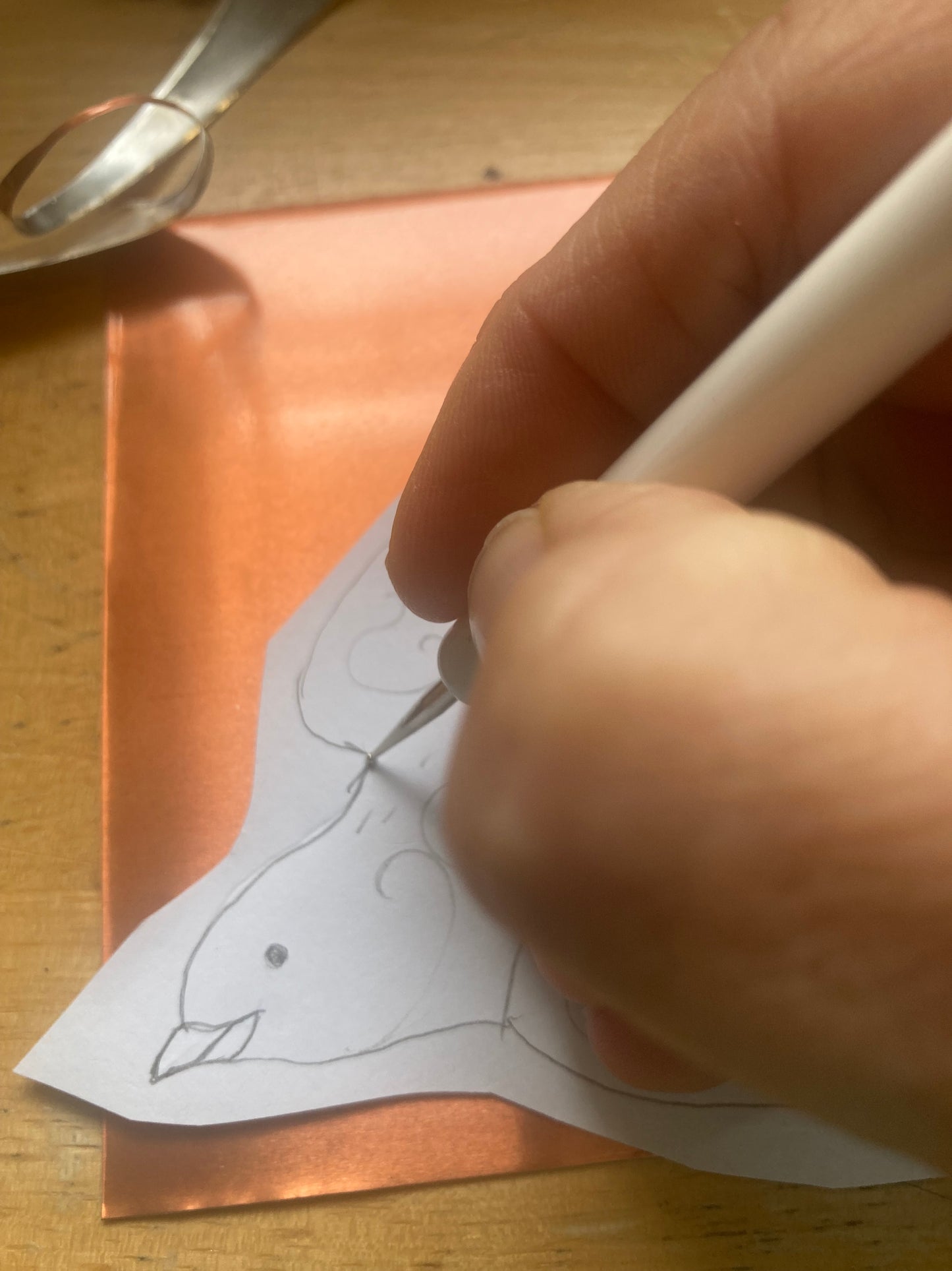 Embossed tin decorations