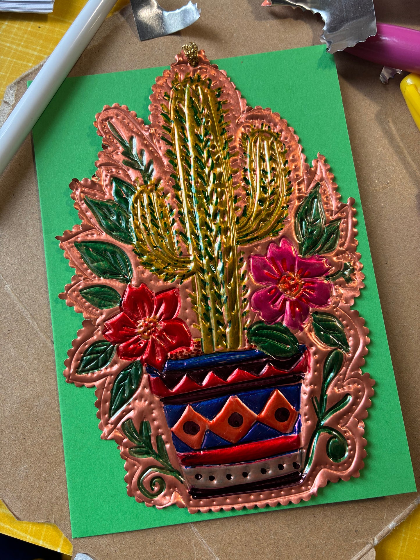 DIY Kit - Mexican Day of the dead tin decoration