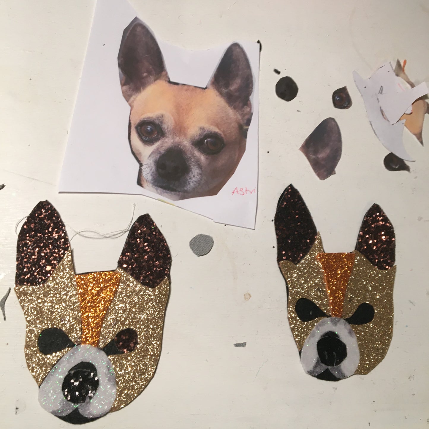 Pet portrait Christmas tree decoration