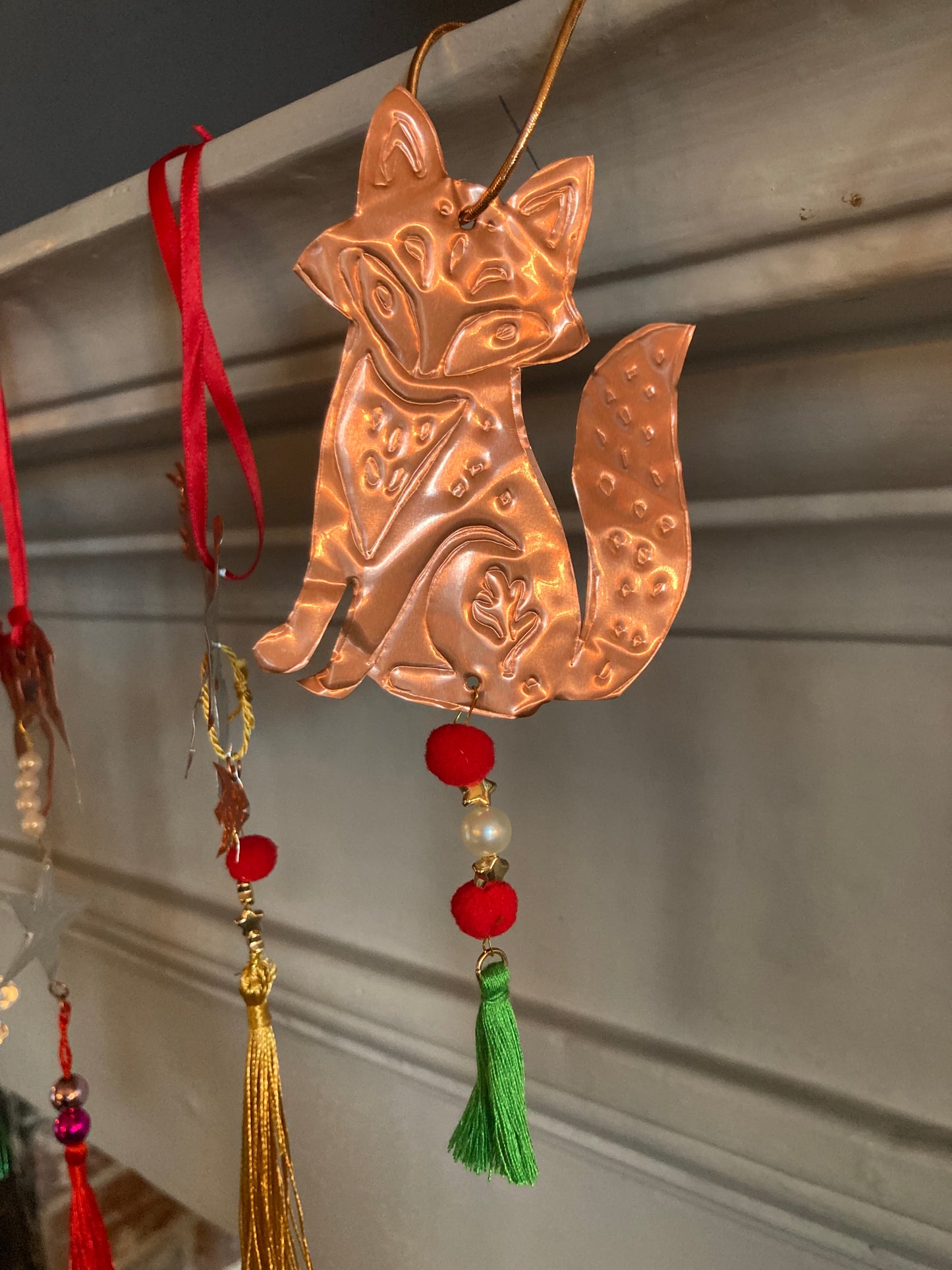 Christmas Embossed Mexican hojalata tin decoration workshops