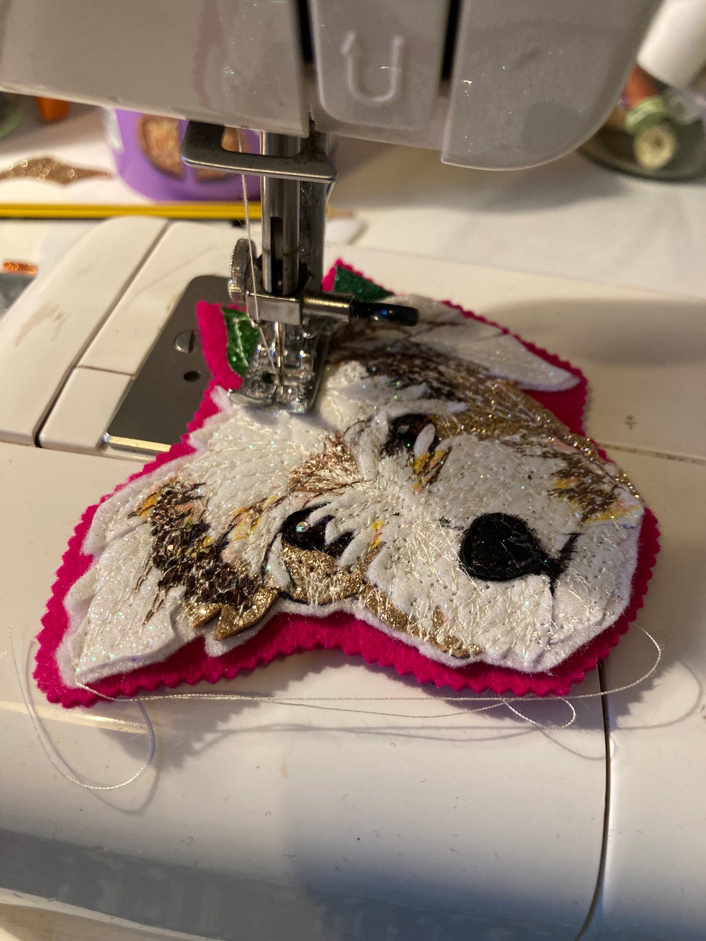 Pet portrait Christmas tree decoration