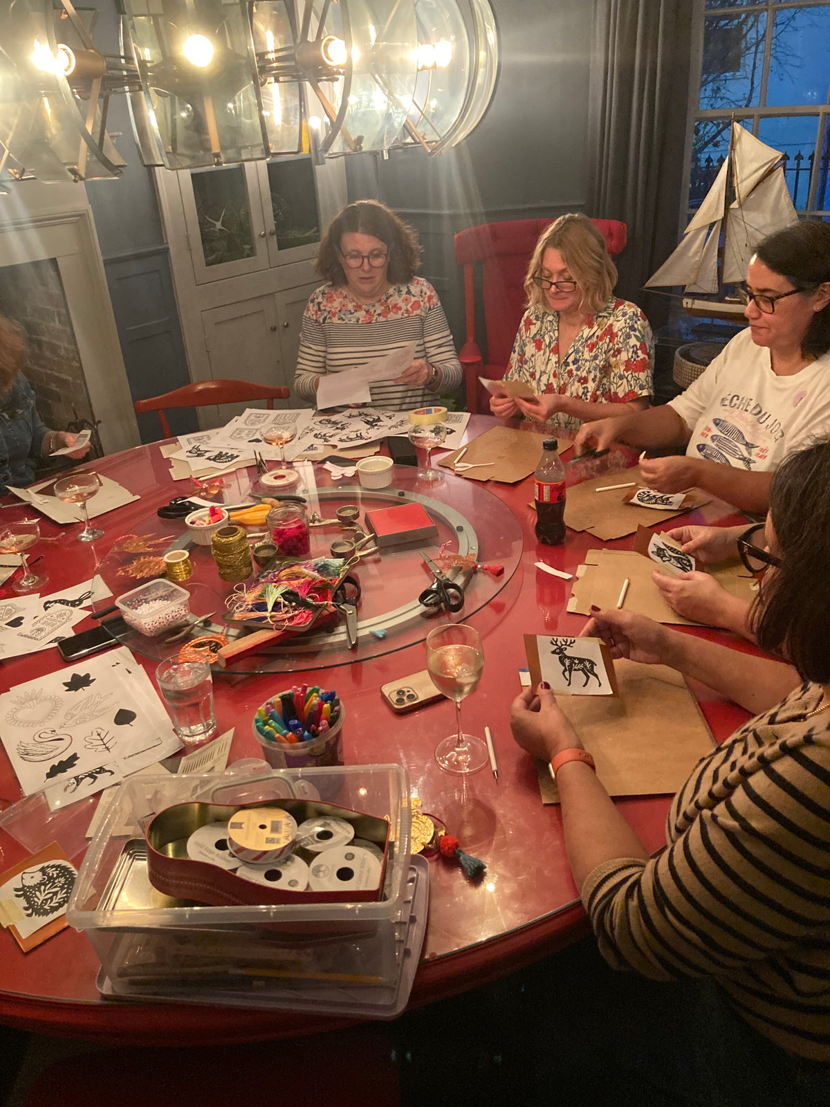 Christmas Embossed Mexican hojalata tin decoration workshops