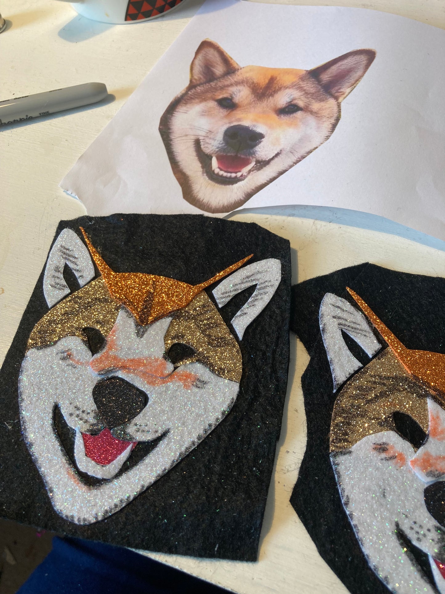 Pet portrait Christmas tree decoration