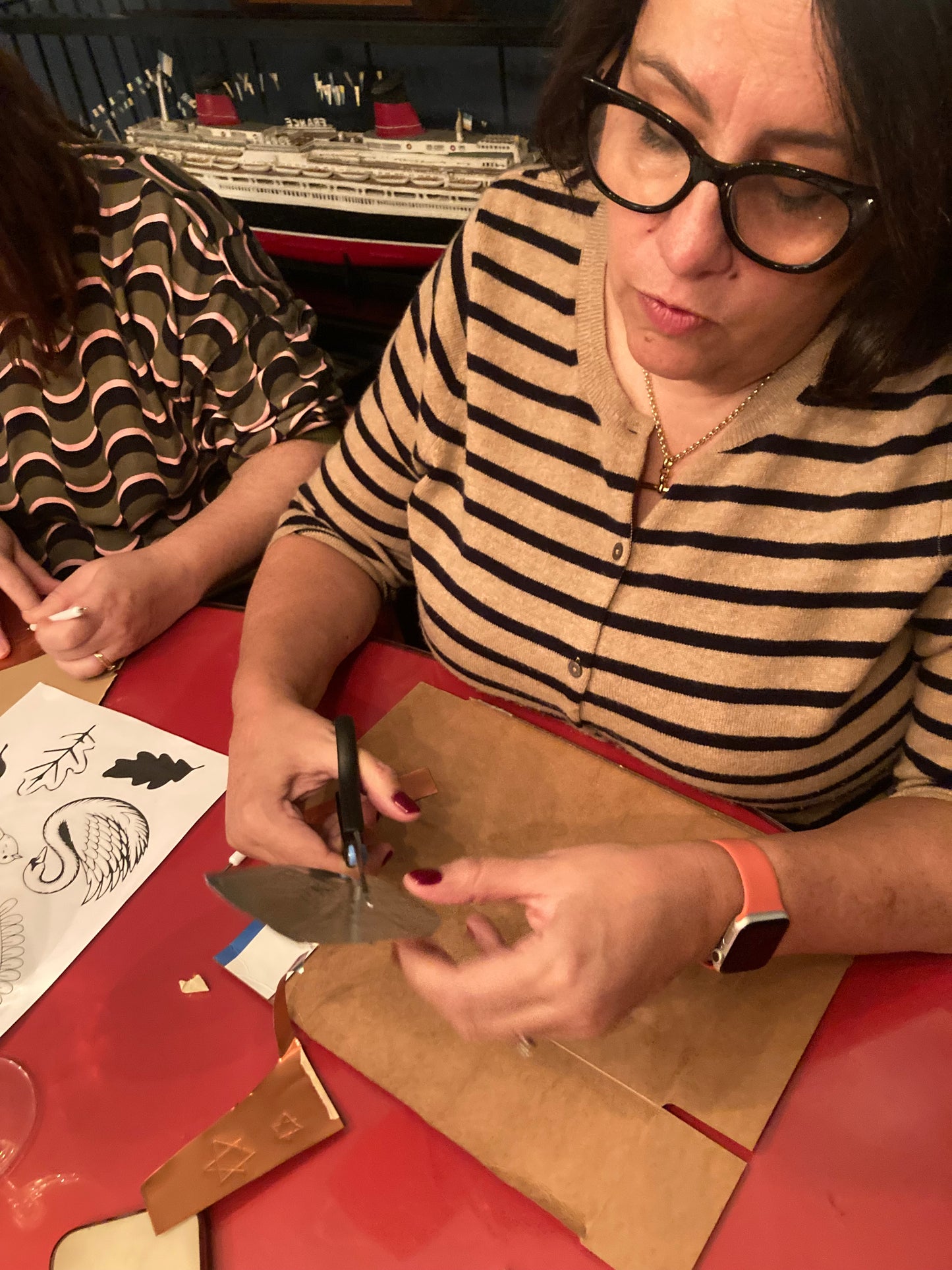Christmas Embossed Mexican hojalata tin decoration workshops