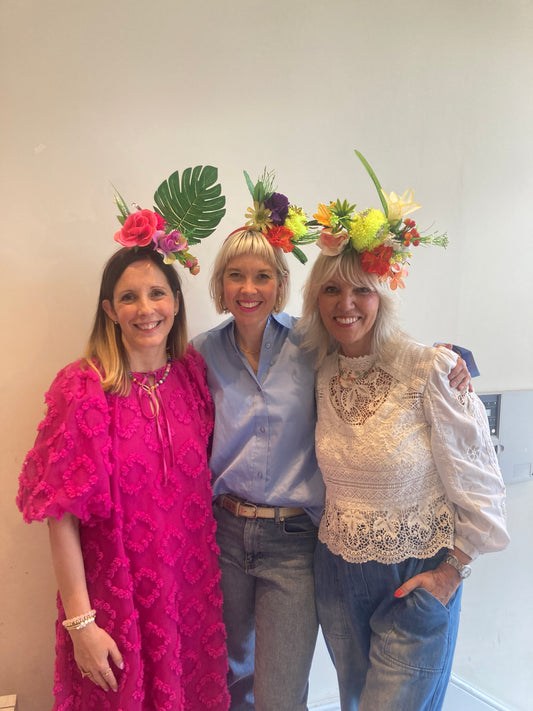 Flower Pom Pom festival, Pride, Hen hairband Workshop