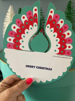 Christmas Hanging paper angel card