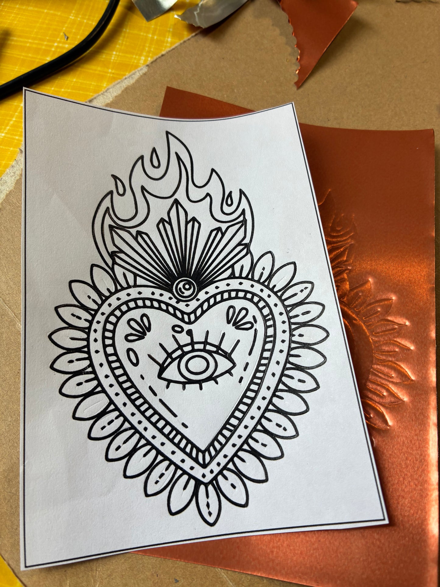 DIY Kit - Mexican Day of the dead tin decoration