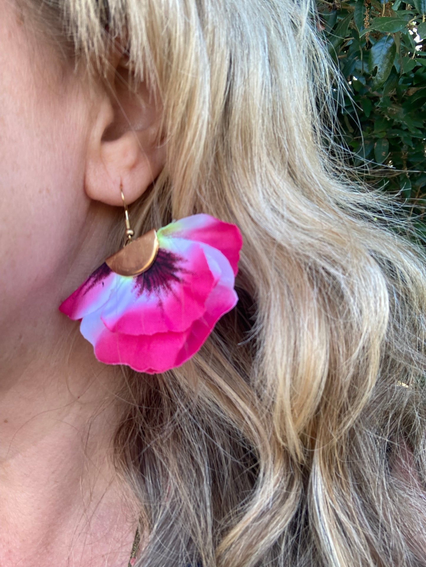 Hen creative parties - flower earrings