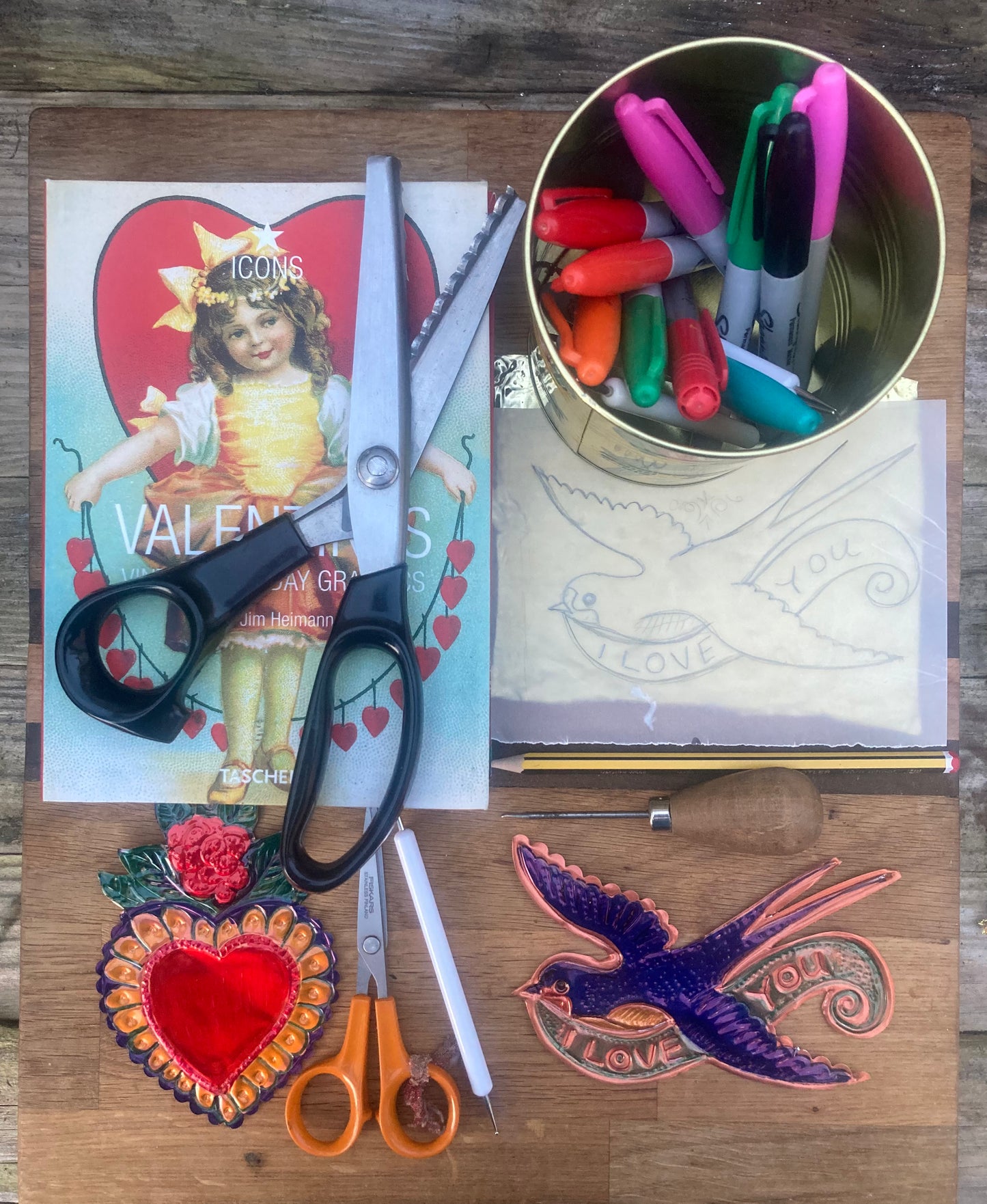 Galentines tin Decoration workshop