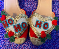 Christmas Ho Ho Ho shoe clips