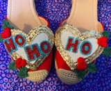Christmas Ho Ho Ho shoe clips