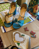 Shoe customisation, party shoes, bride shoes