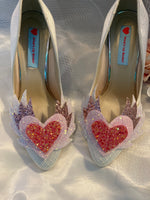 Angel heart shoe clips
